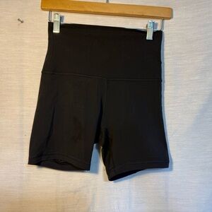 Lululemon Black High Rise Biker Shorts Size 6
